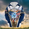 BlueJose Premium Honoring All Who Served US Veteran Zip Hoodie