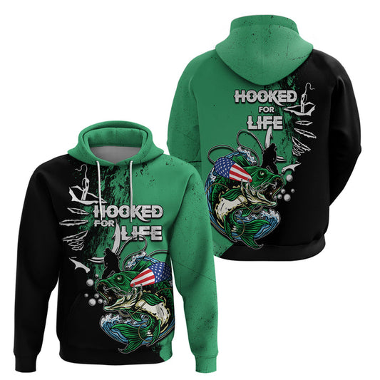 BlueJose Bass Fishing Tournament 3D Hoodie
