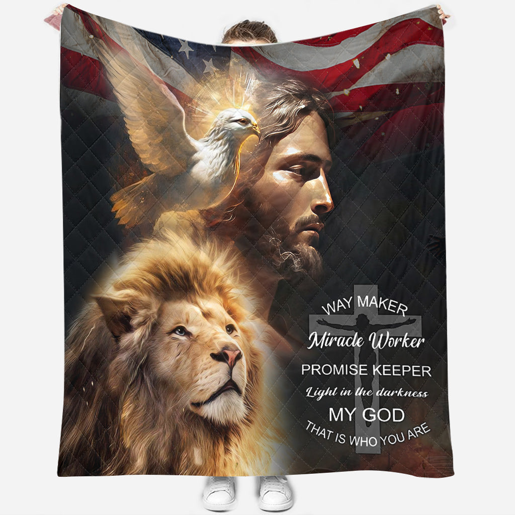 BlueJose God NVGO02QI Premium Quilt Blanket