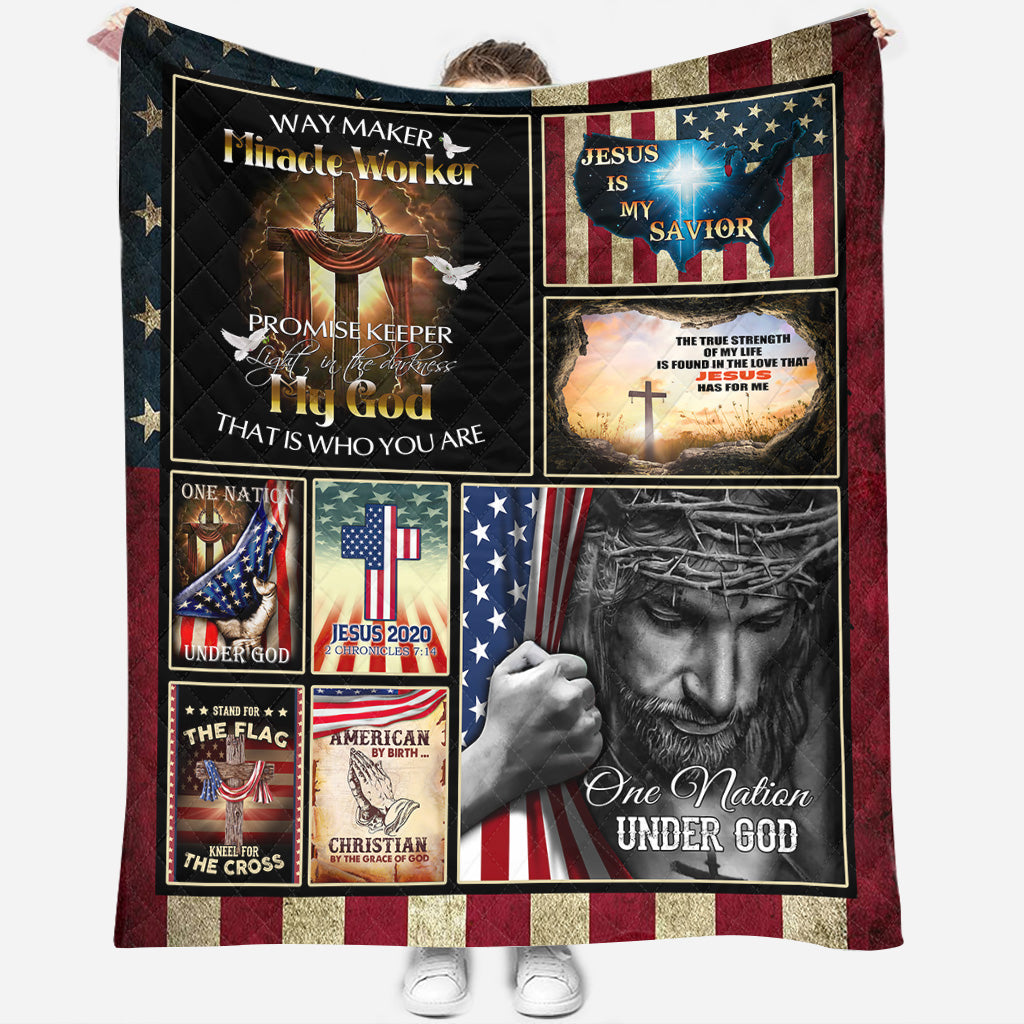 BlueJose God NVGO05QI Premium Quilt Blanket