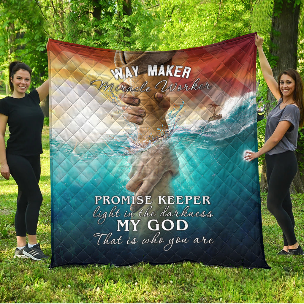BlueJose God NVGO11QI Premium Quilt Blanket