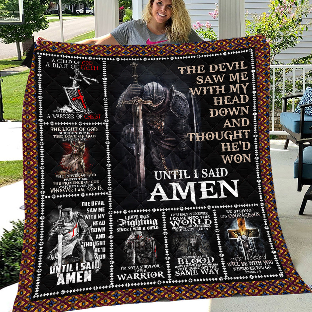 BlueJose God NVGO06QI Premium Quilt Blanket