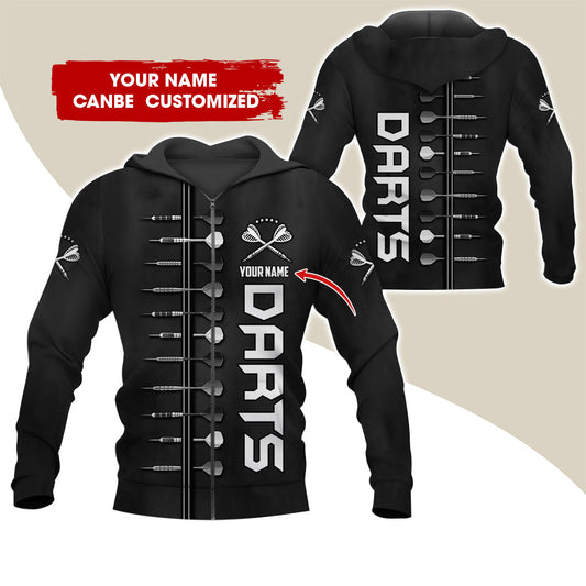 BlueJose Custom Name Darts Premium Hoodie