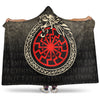 VikingStyle Hooded Blanket -Viking Jormungandr Symbol Midgard Serpent Child Of Loki Hooded Blanket A7