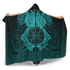 VikingStyle Hooded Blanket - Two Raven Cletic Turquoise Maiden Hooded Blanket A95