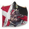 VikingStyle Hooded Blanket - Denmark Warrior Brush Style Hooded Blanket A35