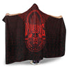 VikingStyle Hooded Blanket -Viking Warriors Valknut Red Hooded Blanket A94