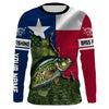 Bluejose Tx Crappie Fishing Texas Flag Patriot Custom Name All Over Print Shirts - Personalized Fishing