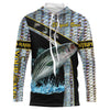 Bluejose Striped Bass Fishing Scales Custom Name Striped Bass Fishing Long Sleeve, Long Sleeve Hooded