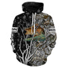 BlueJose Walleye Fishing Camo Customize Name 3D Hoodie