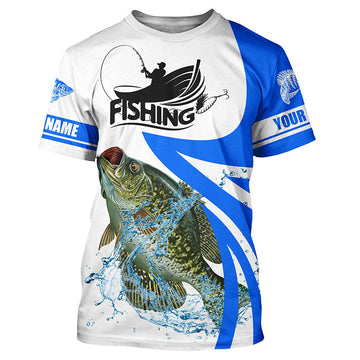 BlueJose Crappie Fishing Personalized Shirt