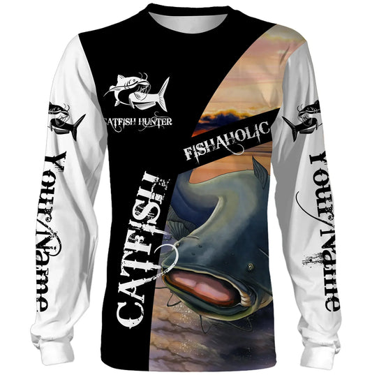 BlueJose Customize Name Catfish Fishing 3D Shirts