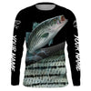 Bluejose Custom Striped Bass Fishing Jerseys, Personalized Striper Fishing Scales Fishing Long Sleeve Shirts