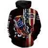 BlueJose Largemouth Bass Fishing American Fisherman Custom Name 3D Hoodie