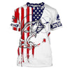 Bluejose Fishing Shirt American Flag Largemouth Bass  For Adult And Kid, Personalized Patriotic Fishing Gifts
