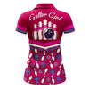 BlueJose Bowling Gutter Girl Pink Premium Customized Name 3D Shirt For Women