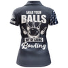 BlueJose Grab Your Balls We're Going Bowling Premium Customized Name 3D Shirt For Women