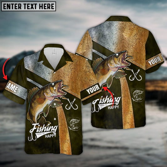 BlueJose Fishing Color 02 Personalized All Over Print 3D Hawaiian Shirt