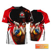 BlueJoses Water And Fire In Bowling Ball Personalized Name 3D Shirt