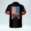 BlueJoses USA Bowling Flag Personalized Name Hawaiian Shirt