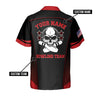 BlueJoses Skull Personalized Name Hawaiian Shirt