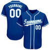 BlueJose Custom Royal White-Light Blue Baseball Jersey