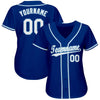 BlueJose Custom Royal White-Light Blue Baseball Jersey