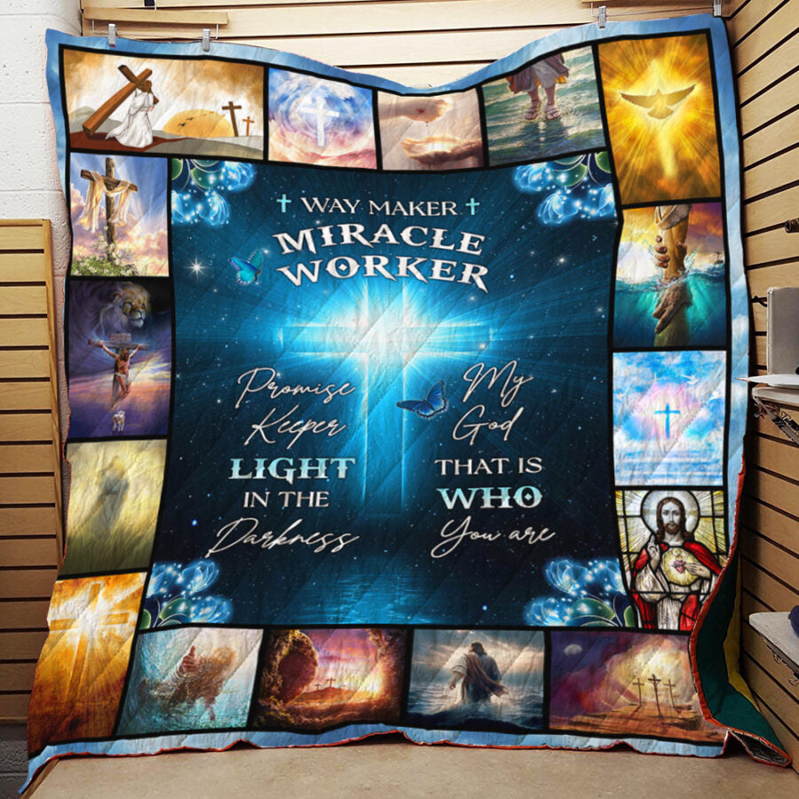 BlueJose God HBLTGO03QI Premium Quilt Blanket