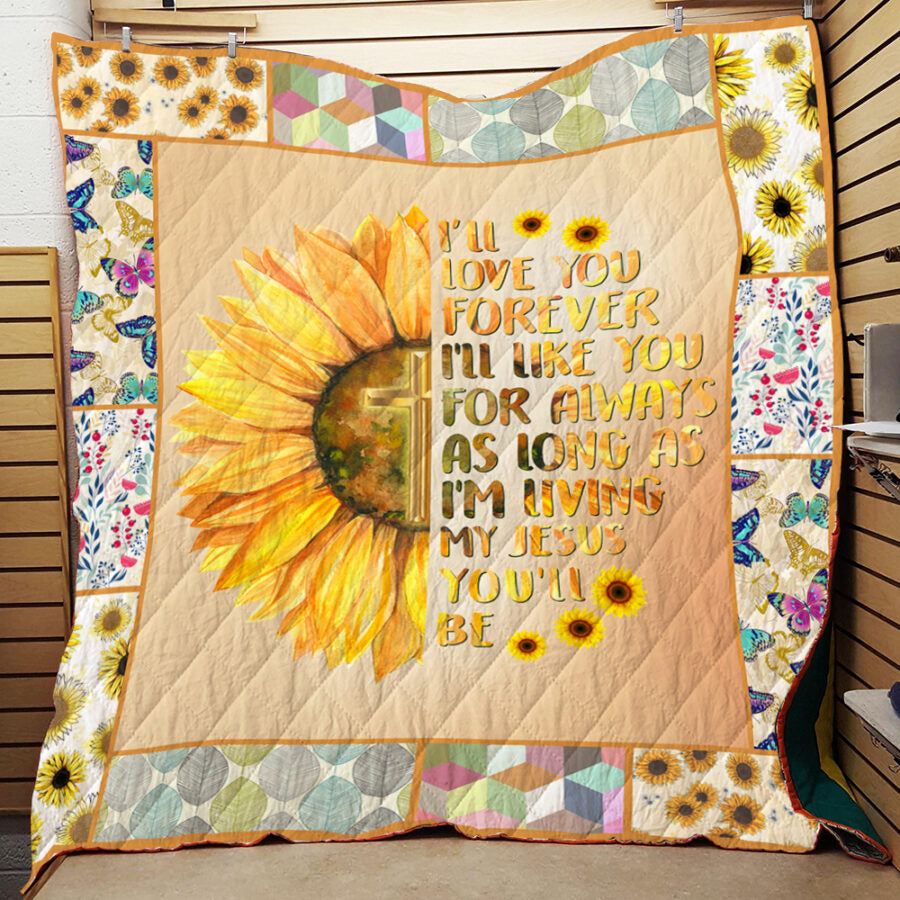 BlueJose God HBLTGO07QI Premium Quilt Blanket